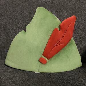 Disney Parks Peter Pan Costume Hat Green Adjustable New With Tags